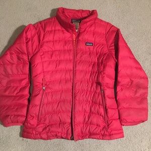 Patagonia Goose Down Red Jacket Girls XL (14)